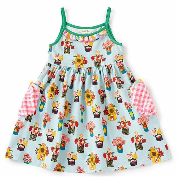 Matilda Jane Other - Matilda Jane Brilliant Daydream Pocketful of Flowers Dress Girl’s Size 14 EUC
